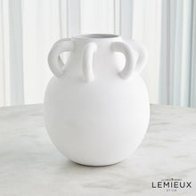 Cargar imagen en el visor de la galería, Amphora Loop Vase Collection White