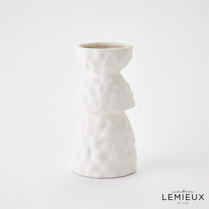 Étienne and Antoine Vase Collection-Volcanic White