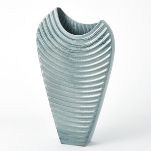 Ripple Vase-Azure-Lg
