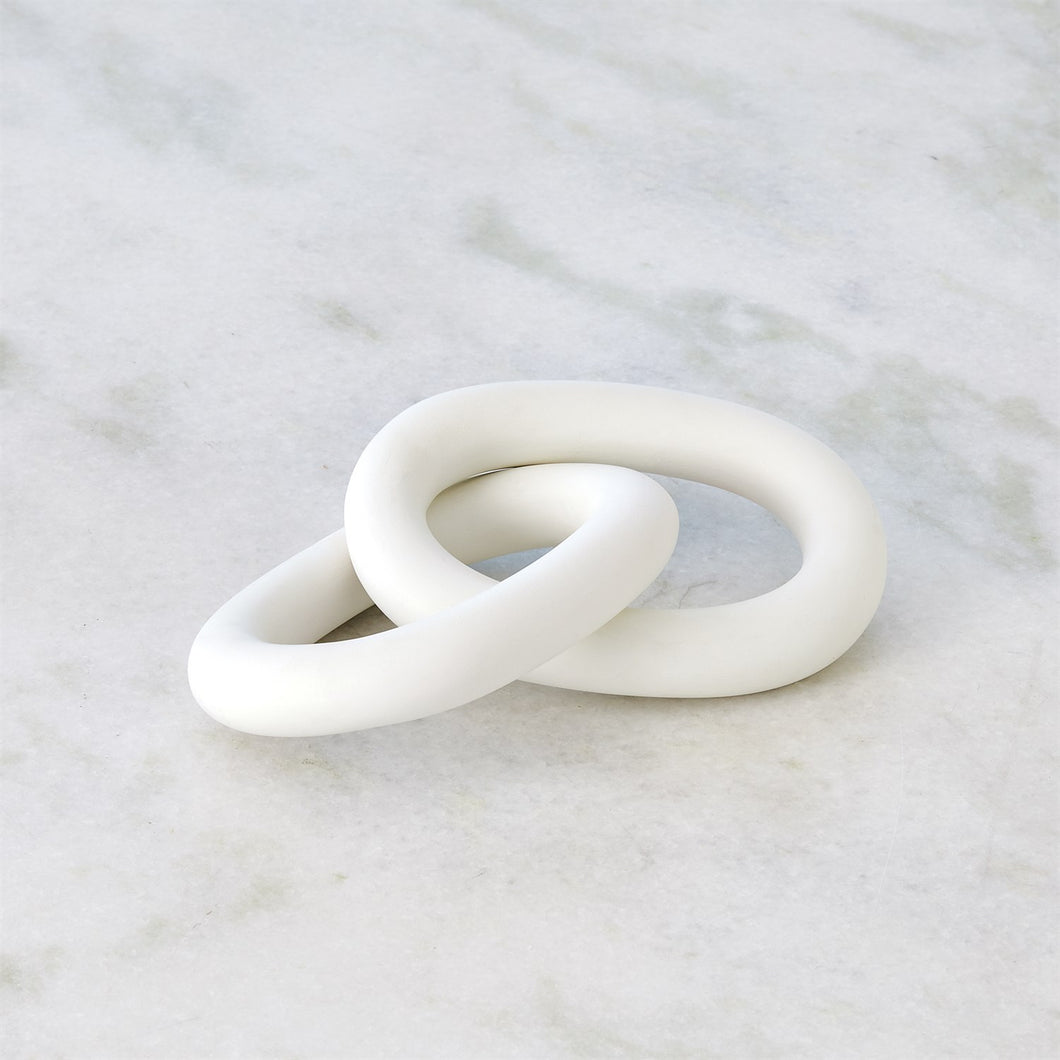 2 Ring Chain-Matte White