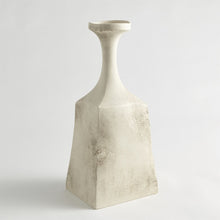Cargar imagen en el visor de la galería, Rhombus Vase-Matte Cream Marble-Lg
