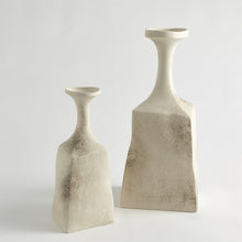 Cargar imagen en el visor de la galería, Rhombus Vase-Matte Cream Marble-Lg
