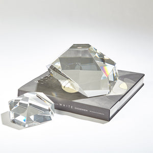 Crystal Paper Weight-Clear-Sm