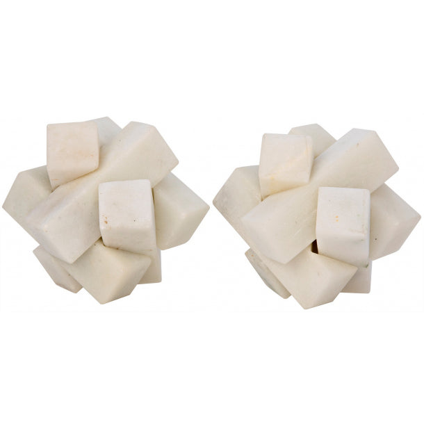 Cube Puzzle Object, Set Of 2