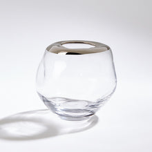 Cargar imagen en el visor de la galería, Organic Formed Vase-Platinum Rim
