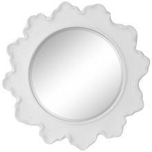 Cargar imagen en el visor de la galería, Sea Coral Round Mirror, White
