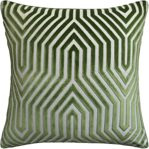 Pillows Vanderbilt Velvet (Lettuce) 22 x 22