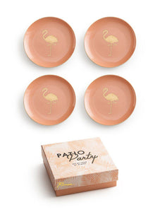 Patio Party Flamingo Plates Set