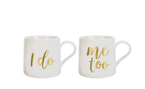 I Do, Me Too Jumbo Coffee Mug Set